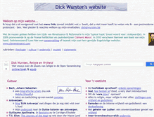 Tablet Screenshot of dick.wursten.be